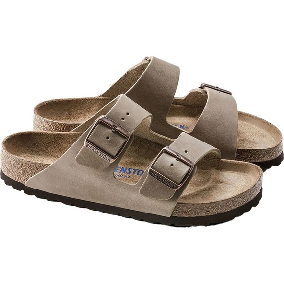 Birkenstock Unisex Arizona Soft Footbed Oiled Leather Sandals - Tobacco